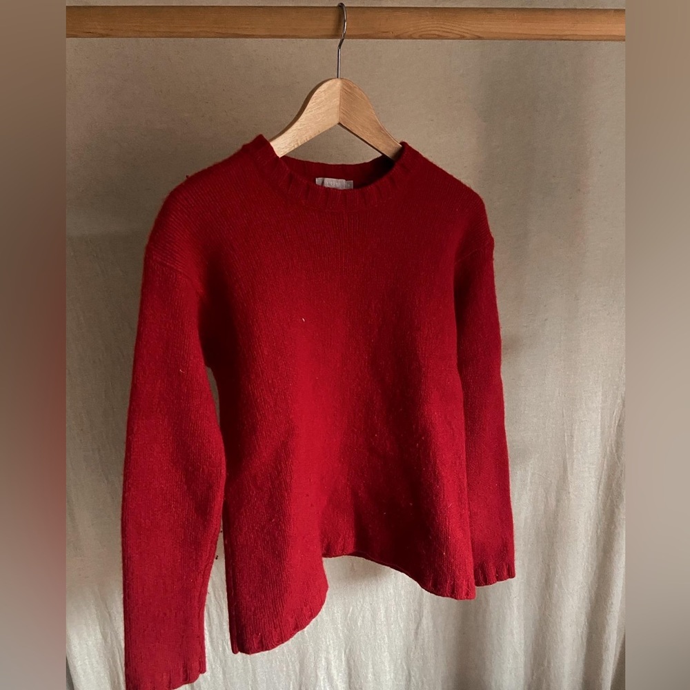 True Red Wool Sweater